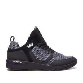 Supra Mens METHOD Black/White/black High Top Shoes | CA-78127